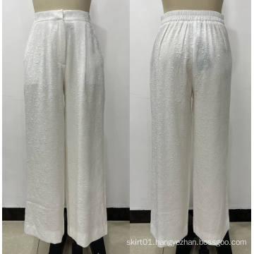 Chinese Style Women's Straight Leg Wide Leg Pants